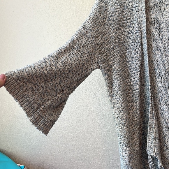 Knox Rose Oversized Knit Cardigan Blue and White size Extra Small - Picture 4 of 10